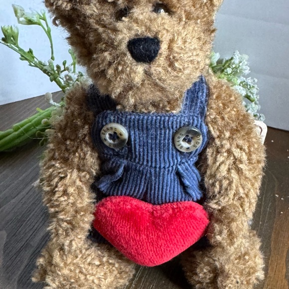 Boyds Bear Herbie Bearlove corduroy outfit heart pillow NWT 6.5” valentine’s Day - Picture 3 of 6